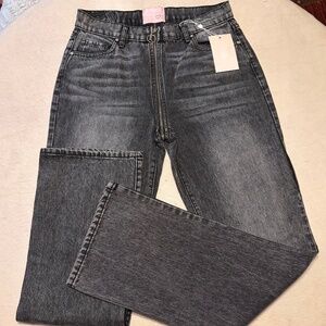 NWT Revice Yin/Yang Into the groove boot cut zipper jeans black size 31